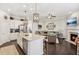 View of the open kitchen and living space, great for entertaining at 109 Bridlington St, Sugar Hill, GA 30518