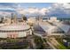 Aerial view of Atlanta stadiums and skyline on a sunny day at 2664 Brookview Nw Ln, Atlanta, GA 30318