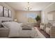 Bright bedroom featuring neutral walls, white bedding, and a sunlit window at 5110 Jett Forest Trl, Atlanta, GA 30327