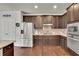 Modern kitchen featuring stainless steel appliances and sleek cabinetry at 194 Lakestone Parkway, Woodstock, GA 30188