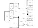 Floorplan showing the arrangement of the kitchen, living spaces, and garage at 7560 Wild Violet Dr, Cumming, GA 30040