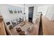Open-concept living room featuring high ceilings, a fireplace, and great views at 7560 Wild Violet Dr, Cumming, GA 30040