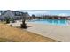 Relaxing swimming pool surrounded by mature trees at 7560 Wild Violet Dr, Cumming, GA 30040
