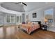 Spacious main bedroom with tray ceilings and lots of natural light at 3493 Maryhill Nw Ln, Kennesaw, GA 30152