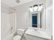 Clean bathroom with a shower-tub combo and vanity at 85 Windward Dr, Covington, GA 30016