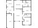 Detailed floor plan showcasing the layout, dimensions, and room placements throughout the house at 10632 Pine Forest Ne Ln, Jonesboro, GA 30238