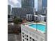 Stunning rooftop pool and skyscraper views from the rooftop at 3324 Peachtree Ne Rd # 1116, Atlanta, GA 30326