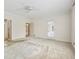 Bedroom with neutral walls and carpets and ceiling fan at 5515 Punkintown Rd, Douglasville, GA 30135