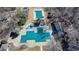 Aerial view of community pool and surrounding amenities at 5030 New Chapel Hill Way, Cumming, GA 30041