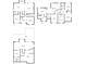 Floor plan showing the layout of all three floors in the home at 5030 New Chapel Hill Way, Cumming, GA 30041