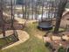 Inviting backyard featuring a tranquil lake view and recreational areas for outdoor enjoyment at 1061 Steeple Run, Lawrenceville, GA 30043