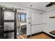 Closet area includes a sliding barn door and custom shelving at 3235 Roswell Ne Rd # 710, Atlanta, GA 30305
