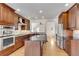 Spacious kitchen offers an island, stainless steel appliances, and ample counter space at 1029 Fairway Ne Ests, Atlanta, GA 30319