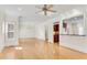 Unfurnished living room with hardwood floors and bright light through windows at 1029 Fairway Ne Ests, Atlanta, GA 30319