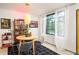 Bright dining room with a round table and modern decor near a large window at 1190 Briarcliff Ne Rd # 1, Atlanta, GA 30306