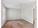 Spacious bedroom features a ceiling fan and plantation shutters on the windows at 2515 Oak Quarters, Smyrna, GA 30080