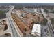 Overhead view of new townhome construction at Wilkins Walk community in Georgia at 4822 Floydwood Ln, Mableton, GA 30126