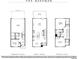 Schematic of a three-story floor plan, displaying layout with bed, bath, kitchen, Gathering room at 4826 Floydwood Ln, Mableton, GA 30126