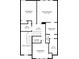 Second floor plan featuring bedrooms, baths, laundry, and walk-in closet layout at 5729 Evadale Trce # 6, Mableton, GA 30126