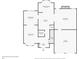 Layout of the first floor including kitchen, living room, dining room, bathroom, and garage at 1935 Cutters Mill Way, Lithonia, GA 30058