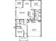 Detailed floor plan showcasing the layout with covered porch, great room, owner's suite, and garage at 1209 Cedarcrest Blvd, Acworth, GA 30101