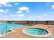 Luxury rooftop pool and spa deck boasting panoramic city views and upscale amenities at 2950 Mount Wilkinson Se Pkwy # 712, Atlanta, GA 30339