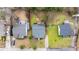 Aerial view of the property showing its location, roof, backyard and surrounding neighborhood at 733 Rice Nw St, Atlanta, GA 30318