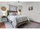 Bedroom with modern decor, designer curtain, and area rug at 733 Rice Nw St, Atlanta, GA 30318