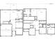 Detailed floor plan showcasing the layout of the home's rooms, including bedrooms, bathrooms, kitchen, and living areas at 5518 Legacy Trl, Douglasville, GA 30135