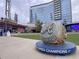 A wide shot of the World Series Champions ring outside of Truist Park, home of the Atlanta Braves at 73 Rumson Se Ct, Smyrna, GA 30080