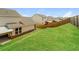 Spacious backyard features a lush lawn and a wooden privacy fence, perfect for outdoor activities and relaxation at 1340 Slaton Manor Dr, Conyers, GA 30012