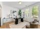 Bright office space with hardwood floors, a modern desk, natural light, and views of the outdoors at 343 Concord St, Alpharetta, GA 30009