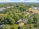 Aerial view of a residential neighborhood, showcasing lush greenery and well-maintained homes at 1467 Thompson Pl, Decatur, GA 30032