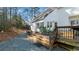Multi-level deck is great for backyard entertaining, next to a lawn area and beautiful greenery at 5679 Brookstone Nw Walk, Acworth, GA 30101