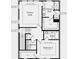 Floorplan featuring primary suite, bathroom, walk-in closet and bedroom 2 at 201 Lytham Se Dr, Mableton, GA 30126