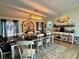 Bright dining room featuring a large table, chairs, and stylish decor at 291 Folsom Glade Rd, Rydal, GA 30171