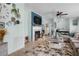 Cozy living room featuring a fireplace, entertainment center, and comfortable seating for relaxing and entertaining guests at 291 Folsom Glade Rd, Rydal, GA 30171