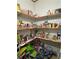 Walk-in pantry with organized shelving and lots of space for food storage at 291 Folsom Glade Rd, Rydal, GA 30171