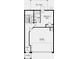 Floorplan showing the first floor with the garage, bedroom 3, foyer, and patio at 5708 Schelton Se Pl, Mableton, GA 30126
