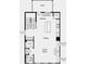 Floorplan showing the second floor with the kitchen, dining room, great room, and half bath at 5708 Schelton Se Pl, Mableton, GA 30126