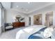 Spacious bedroom with a tray ceiling, modern furnishings, and a walk-in closet at 5724 Schelton Se Pl, Mableton, GA 30126