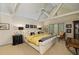 Spacious main bedroom with vaulted ceilings, ceiling fan, natural light and traditional decor at 15 Paces West Nw Dr, Atlanta, GA 30327