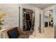 Well-organized walk-in closet featuring shelving and storage solutions at 15 Paces West Nw Dr, Atlanta, GA 30327