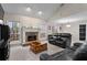Comfortable living room featuring a fireplace, large windows, and plush seating at 3130 Goldmist Dr, Buford, GA 30519