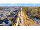 Aerial view of 261 Thompson Street and neighborhood at 261 Thompson St, Alpharetta, GA 30009