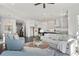 Open-concept living room flows into the kitchen, perfect for entertaining at 261 Thompson St, Alpharetta, GA 30009