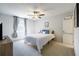 Comfortable bedroom with a ceiling fan and natural light at 4210 Gladney Dr, Atlanta, GA 30340