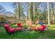 Backyard featuring a fire pit and play set at 2736 Old Norcross Rd, Tucker, GA 30084