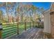 Wooden deck overlooking a large, fenced backyard at 2736 Old Norcross Rd, Tucker, GA 30084