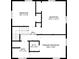 Second floor plan with 2 bedrooms, full bath, walk-in closet, primary bedroom, and hall at 2736 Old Norcross Rd, Tucker, GA 30084